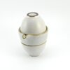 Gongfu Tea Set  - Easy Gaiwan Cup Set - Tall White Ruyao - 140ml