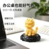 Exquisite resin Qilin ornament for desk — relieves dullness, boosts positive energy, a healing desktop decoration piece.